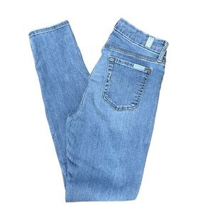 7 for all Mankind The Ankle Skinny distressed Light Wash Denim Jeans Size 26